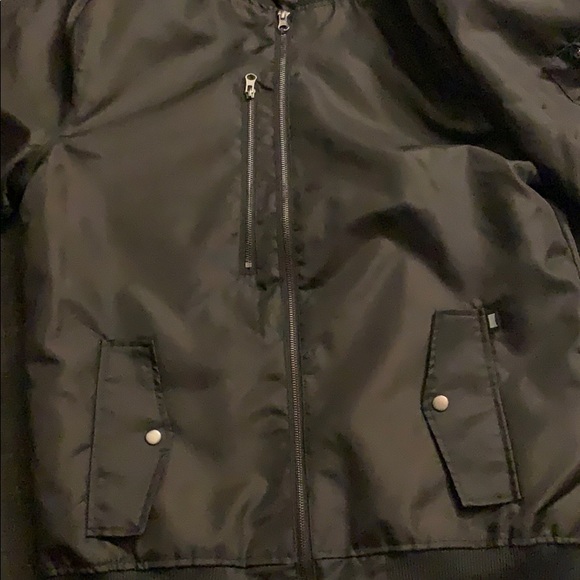 Men’s Casual Full Zip Flight Bomber Jacket - Picture 8 of 8
